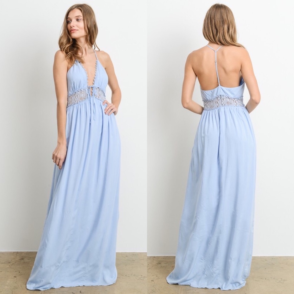 Dusty blue Maxi dress